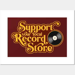 Support your local record store, Vinyl Collectors, Music Lovers Posters and Art